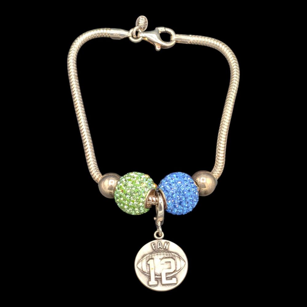 Italy 925 Sterling Silver Charmed Memories Charm Bracelet